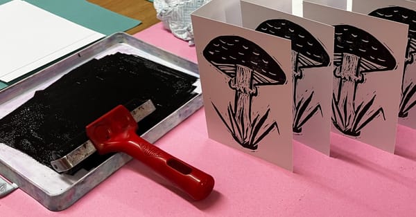 Wild Autumn Lino Printing