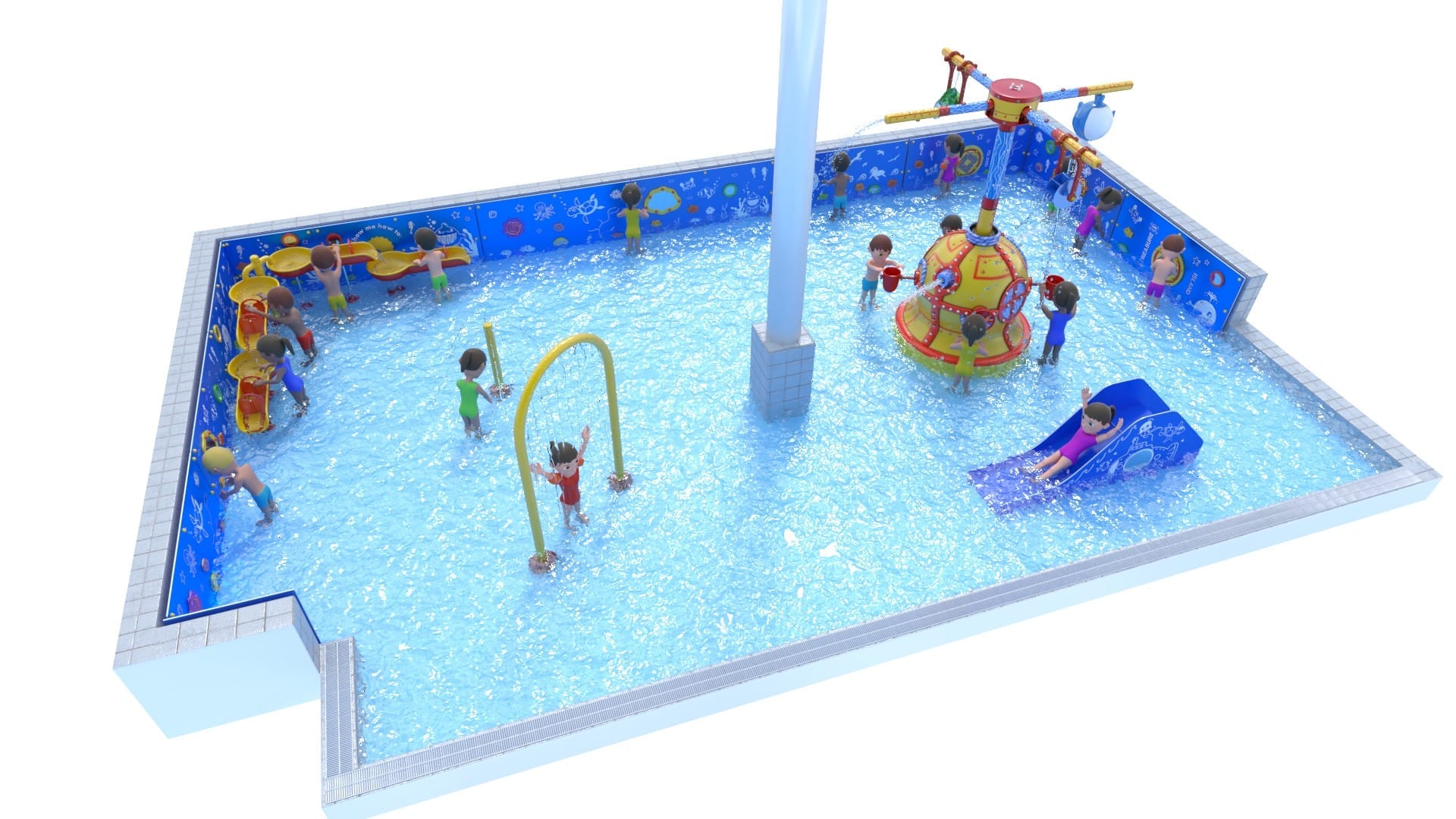 New Splash Pad at Leisure At Cheltenham